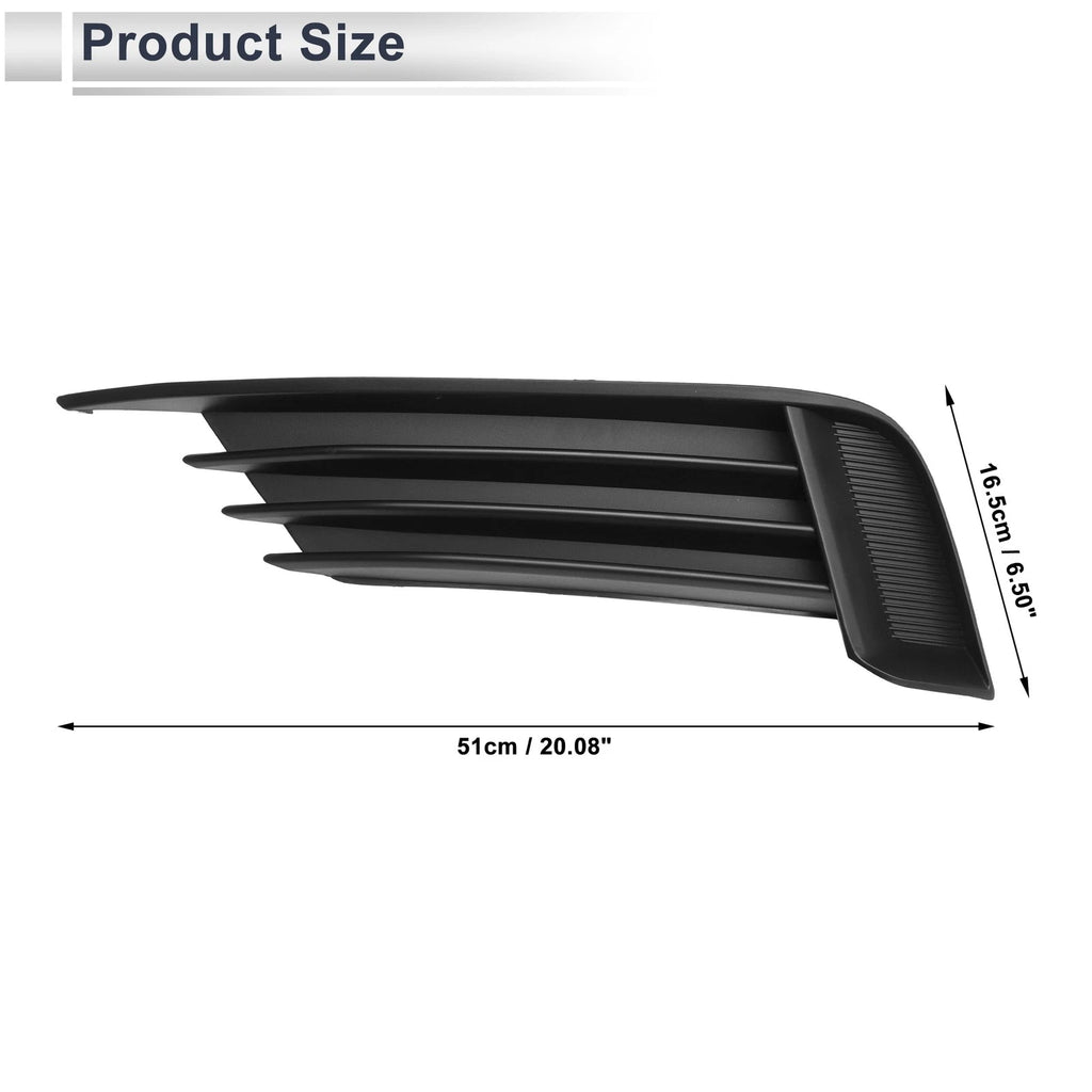 1pc Fog Light Grill for Audi A3 S3 (2013–2017) No. 8V5807681 Black