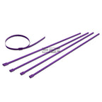 12" 5MM Stainless Purple Self-Locking Zip Tie for X5