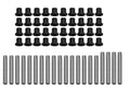 SuperATV Heavy Duty UHMW A Arm Bushing Kit for Kawasaki Mule Pro FXT/DXT/FXR (2015–2023)