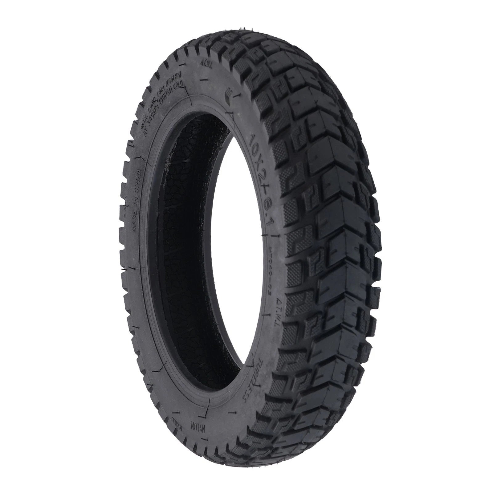 10x2-6.1 Tubeless Tyre for M365 Electric Scooter (0–0)
