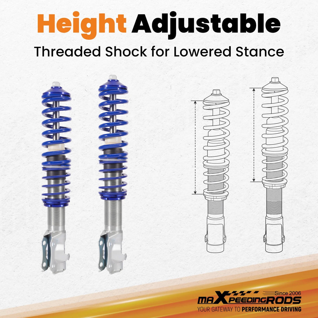 Coilovers Shocks Kit for VW Golf & Jetta (MK2 MK3)