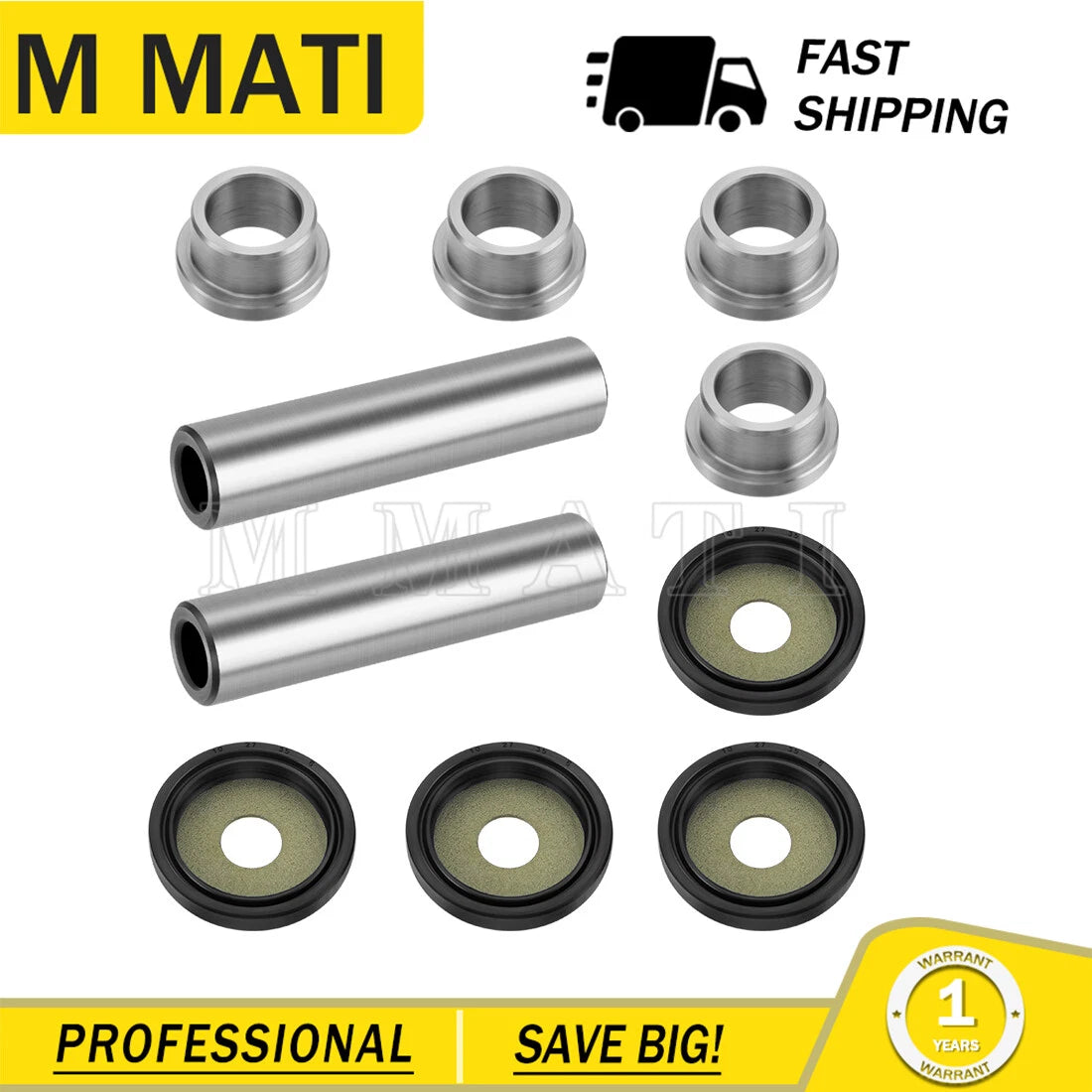 Rear Knuckle Bushing Kit for Yamaha Kodiak 400 450 (2005–2006) Kodiak 700 (2016–2024)