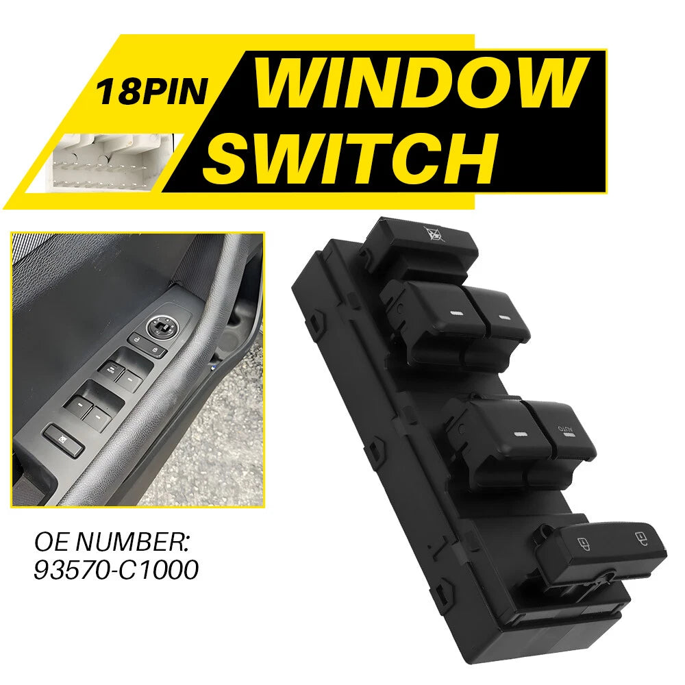 Power Window Master Control Switch for Hyundai Sonata (2015–2019)