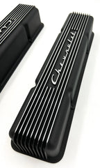 Valve Covers Replacement Finned Chevrolet Script for Small Block Chevy 350 (1968–1970)