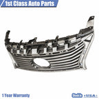 Set of 2 Silver Grilles for Lexus ES350 ES300h (2013-2015)