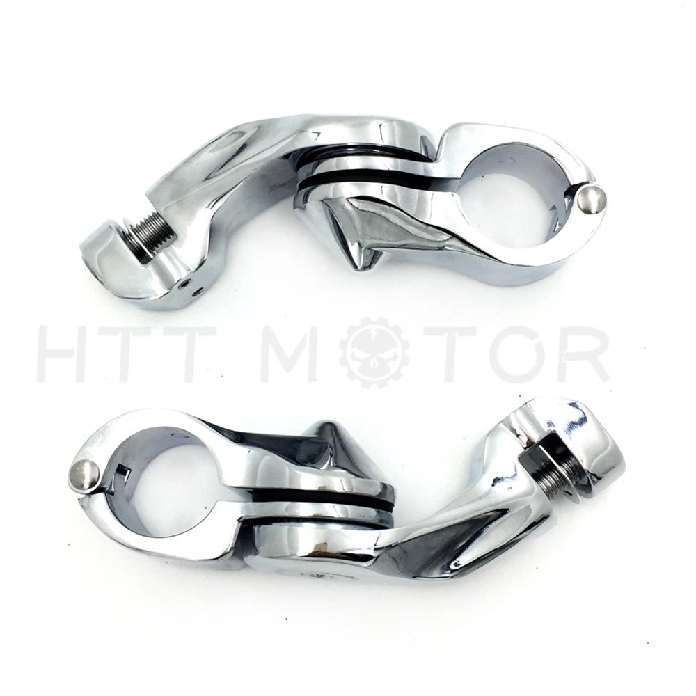 1.25" Highway Short Angled Foot Peg Mounts Kit for Harley Touring