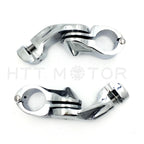 1.25" Highway Short Angled Foot Peg Mounts Kit for Harley Touring