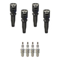 Set of 4 Ignition Coils & NGK Iridium Spark Plugs for Ford Escape, Focus (2003–2012)