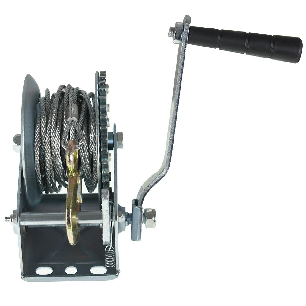 Hand Winch with 10m Rope for Trailer Boat ATV (1200lbs)