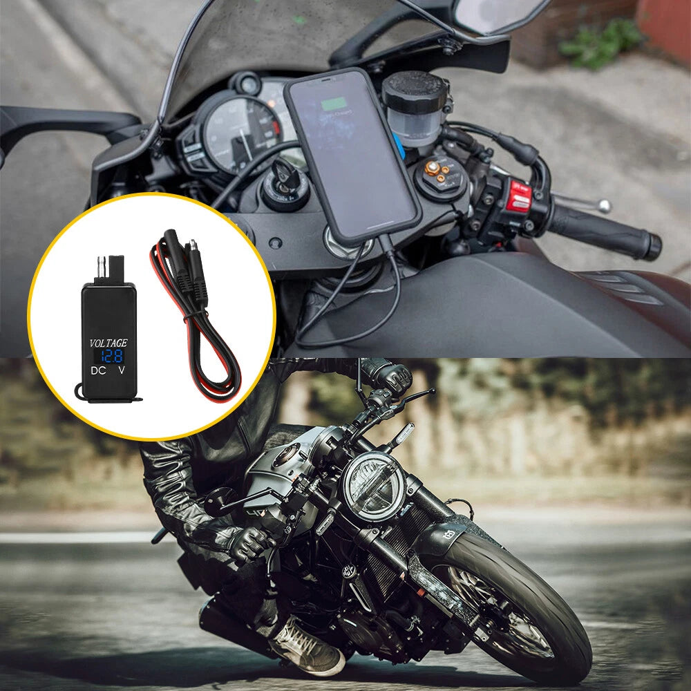 Dual USB Phone Charger Adapter for Motorcycle (Waterproof)