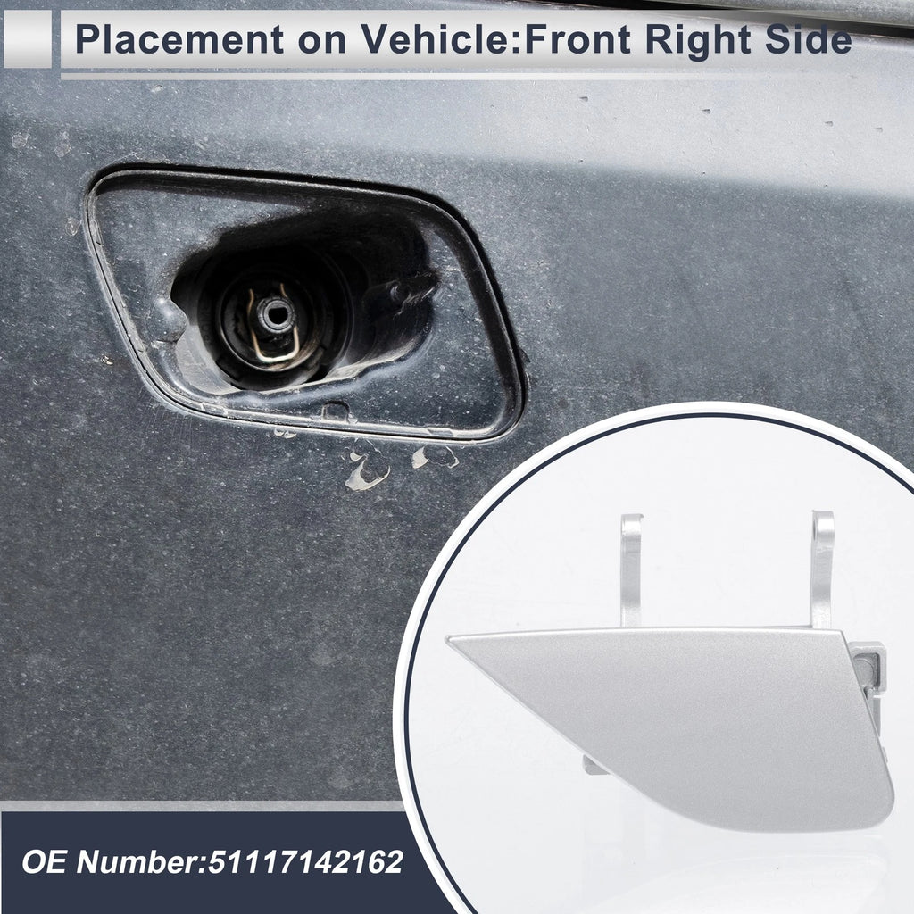 Bumper Headlight Washer Nozzle Cover Cap for BMW 750i (2006–2008)