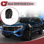 1Pc Gear Shift Knob Cover for Volkswagen Taos (2022–2023) Black Beige