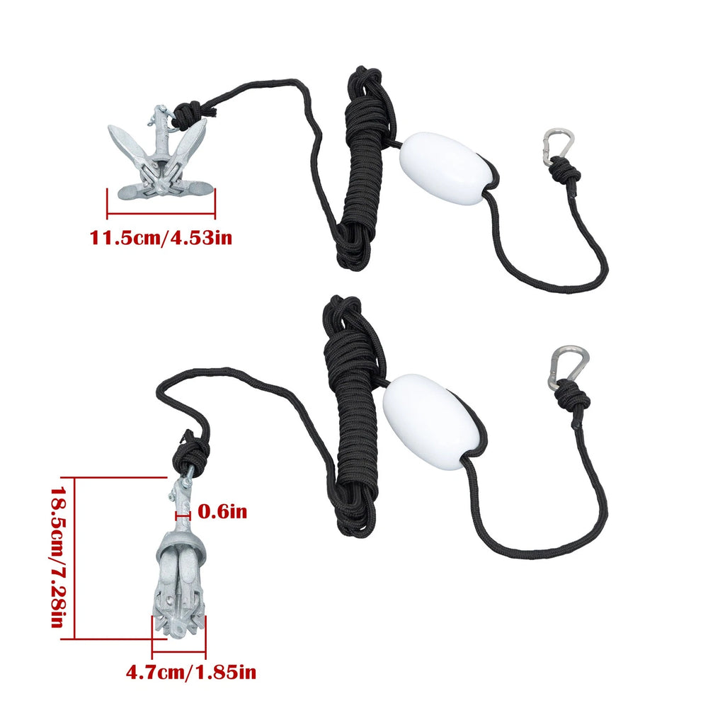 Anchor Set for Grapnel Boat Marine Kayak (0.7KG)