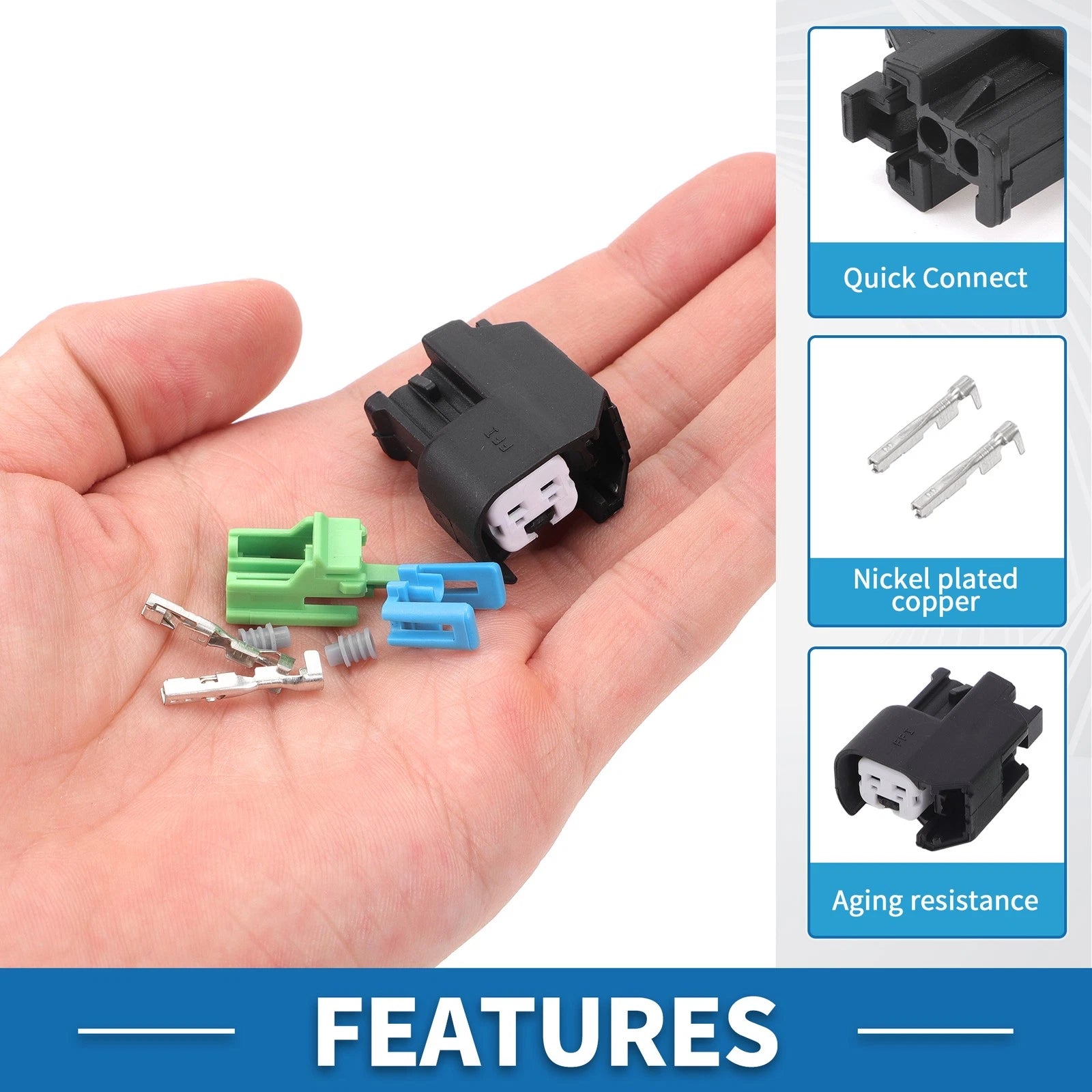 2X Fuel Injector Connector for Chevrolet EV6 (Year Range Not Specified)