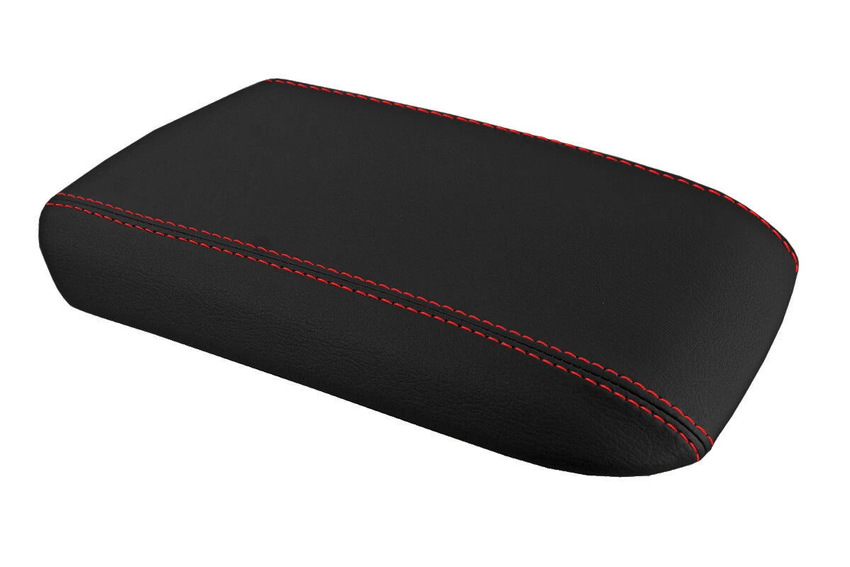 Console Lid Pull Over Cover for Ford Mustang (2005–2009) Red Stitch