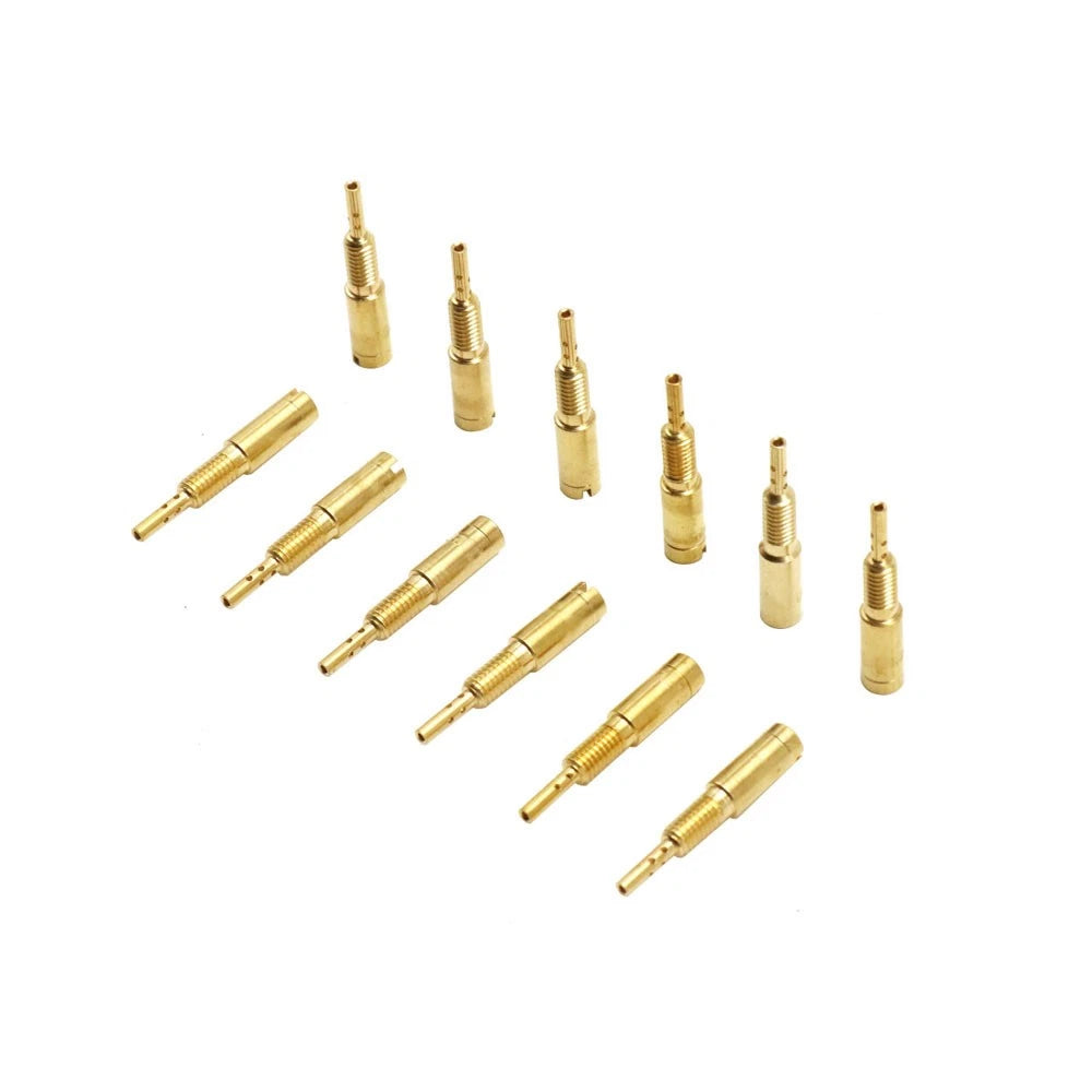 12Pcs Carb Idle Jet Slow Pilot Jets 32.5-60 for Mikuni TM VM28/486 HSR42/45/48