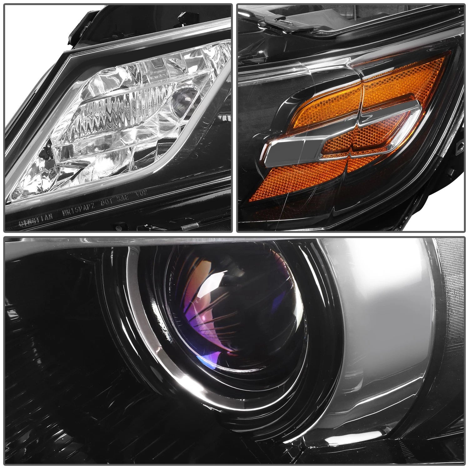 1pc Projector Headlight Lamp Assembly for Chevy Impala (2014–2020)