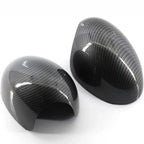 Carbon Fiber Style Mirror Cover Caps for BMW Mini (2006-2012)