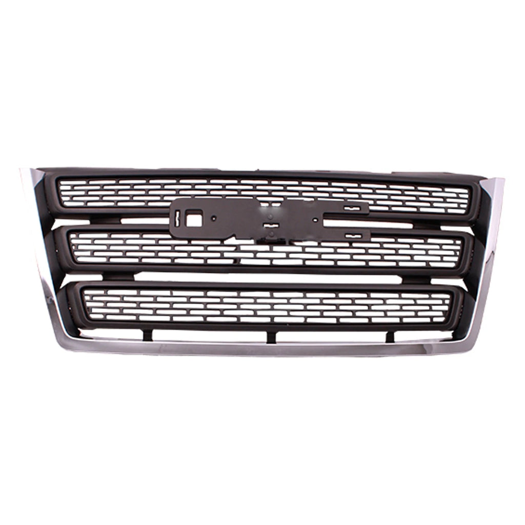Replacement Black Chrome/Matte Plastic Front Grille For 2010-2015 GMC Terrain