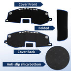 Dash Cover for Lexus CT 200H (2011–2019) Polyester Black Blue Edge