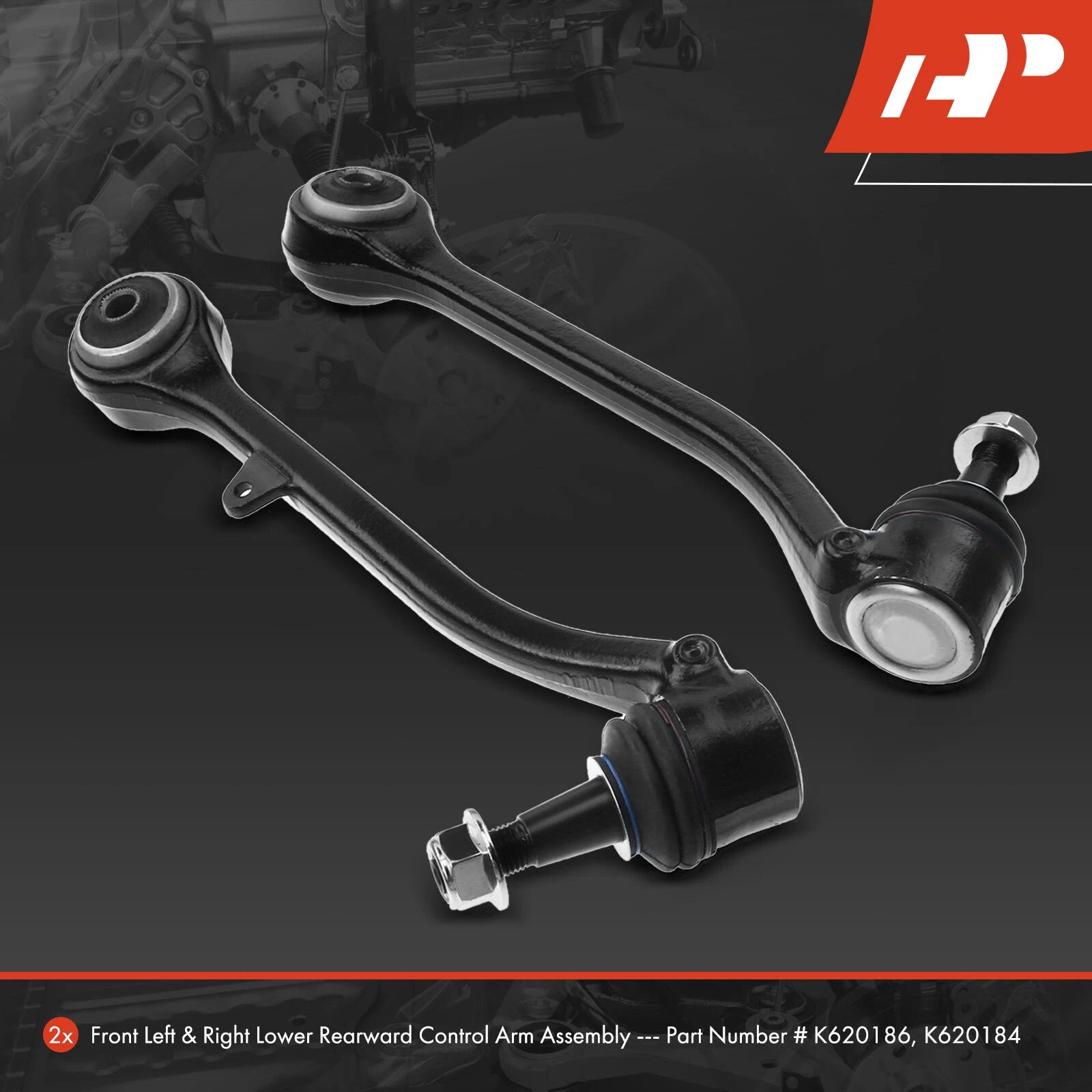 2X Front Lower Rearward Control Arm Ball Joint for BMW X3 (2004-2010)
