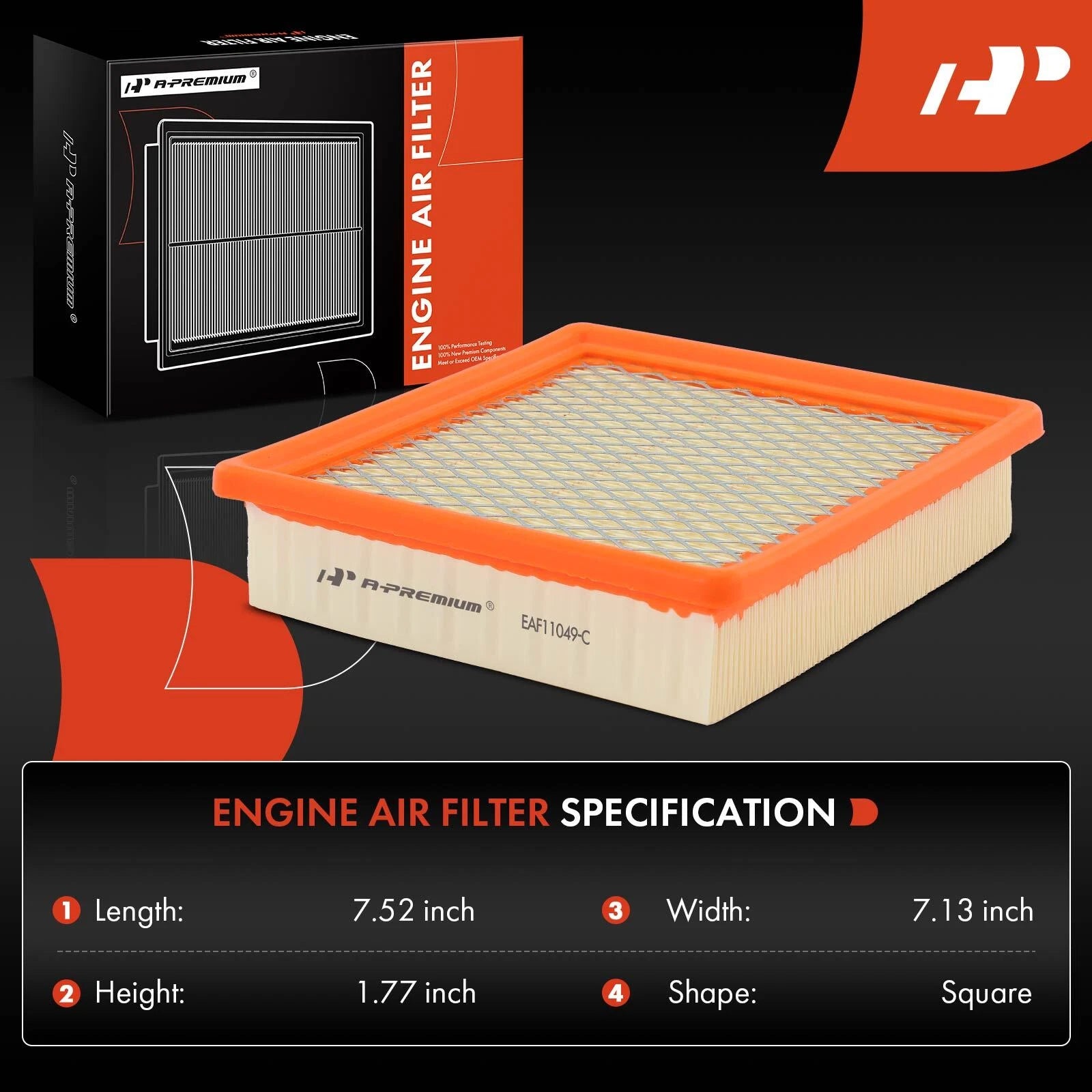 Engine Air Filter for Chevrolet Volt, Cadillac ELR (2011-2015)