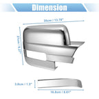 Pair of Chrome Plated Full Mirror Covers with Turn Signal for Ford F150 (2009–2014)