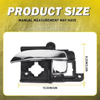 Interior Door Handle for Hyundai Elantra (2007–2010) LH Chrome