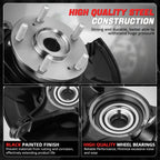 Front Left Driver Loaded Wheel Bearing Knuckle for Acura TSX Honda Accord (2008–2014)