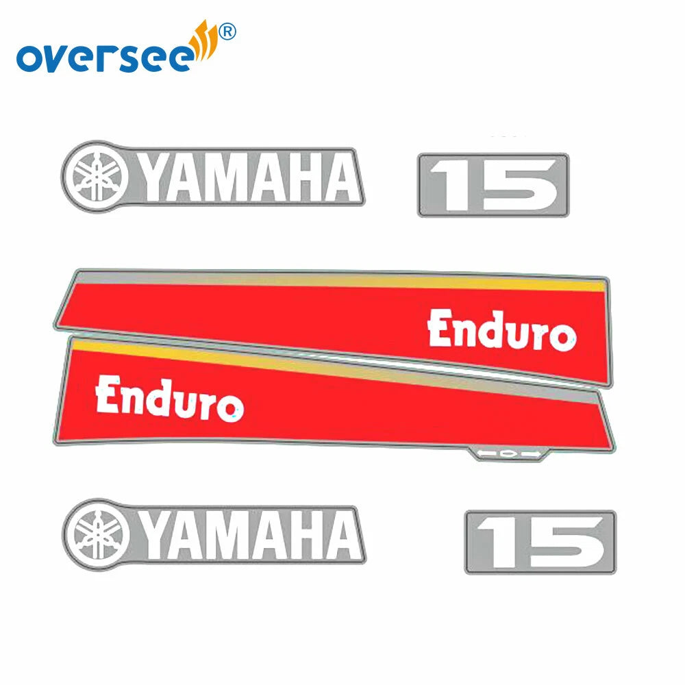 Sticker Kit for Yamaha 15HP 2T Outboard (Anti-UV, Not Fade)