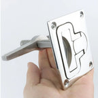 Square Floor Lock for Boat Hatch Installation 316 Stainless Steel