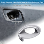 Front Left Headlight Washer Nozzle Cover for BMW M3 (2008–2013) - Silver Tone
