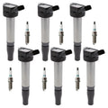 Set of 6 Ignition Coils & Iridium Spark Plugs for Lexus IS300 RC300 RC350 (2001–2020)