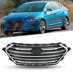 Front Bumper Grille for Hyundai Elantra (2017–2018) Chrome Trim