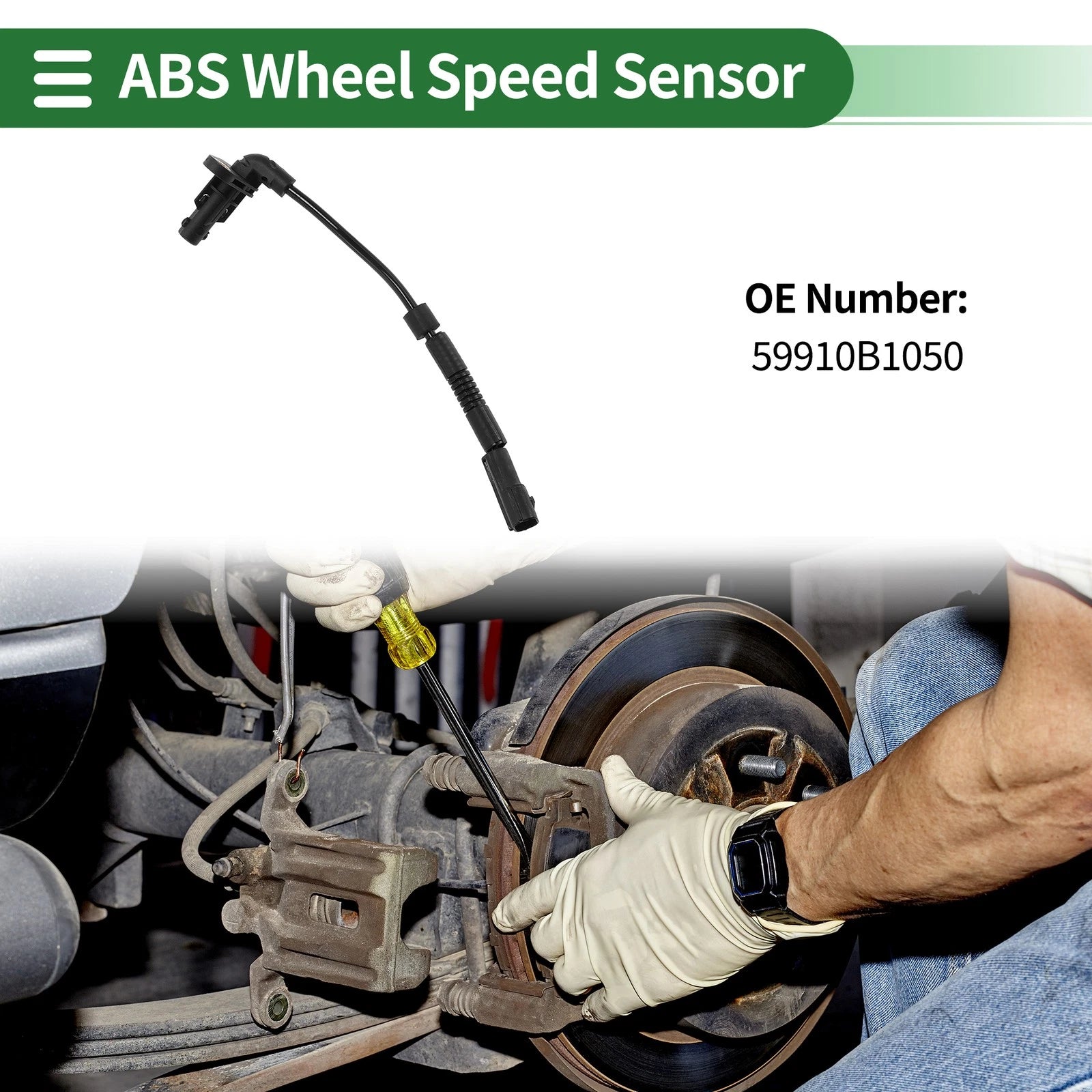 ABS Wheel Speed Sensor No. 59910B1050 for Hyundai Genesis (2014–2016)