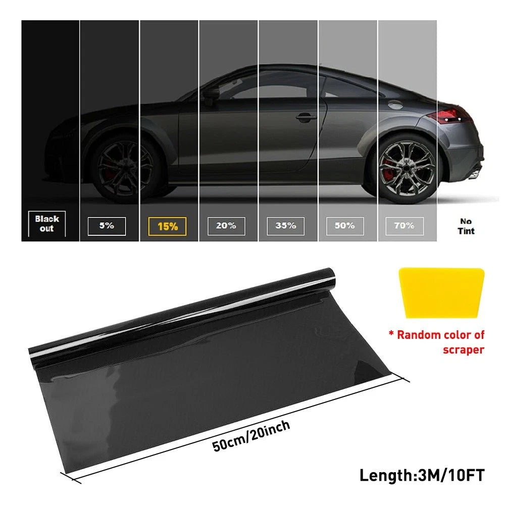15% VLT Window Tint Film Roll 20" x 10' for Car Home Office