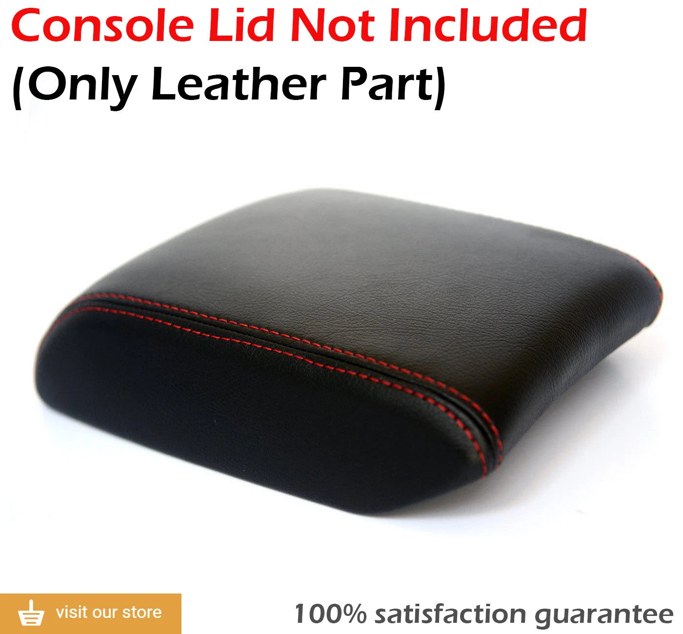 Center Console Armrest Cover for Mazda 6 (2014–2020) Red Stitch