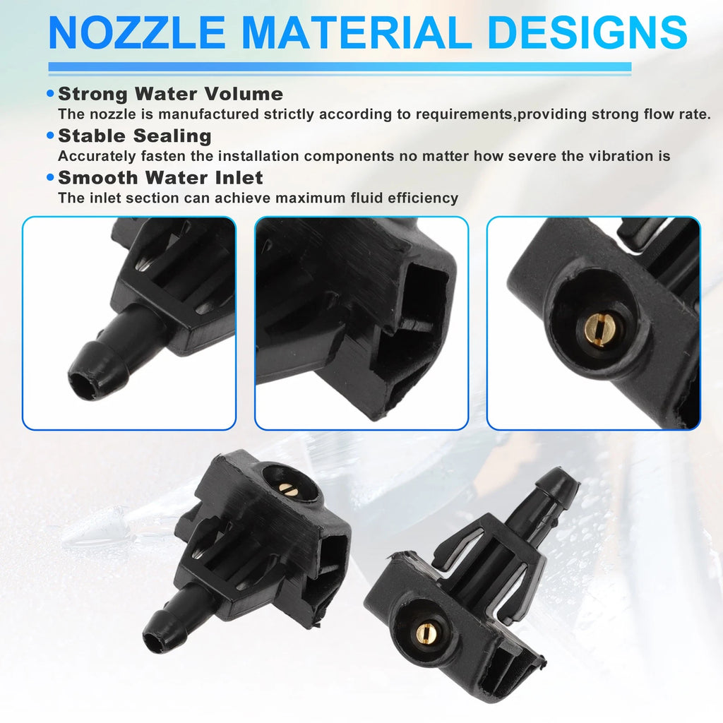 Set of 2 Windshield Washer Nozzles for Nissan Juke F15 (2015–2018) No. 28932BA61A