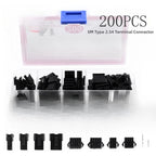 200PCS Terminal Connector Kit 2P 3P 4P 5P for Automotive Applications