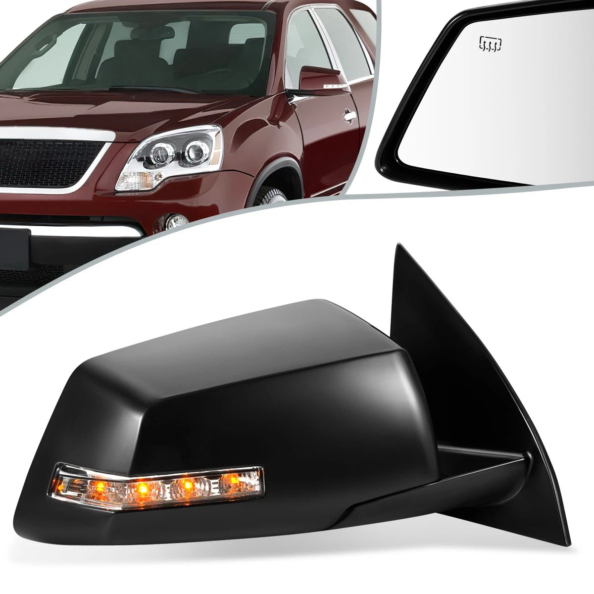 Power Folding Heated Memory Side Mirror for Saturn Outlook (2007–2008) GM1321365