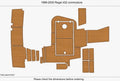 EVA Foam Swim Platform Cockpit Pads for Holden Commodore (2000)