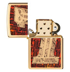 Zippo Lighter for Harley-Davidson (High Polish Brass #1 Skull Fusion 48361)