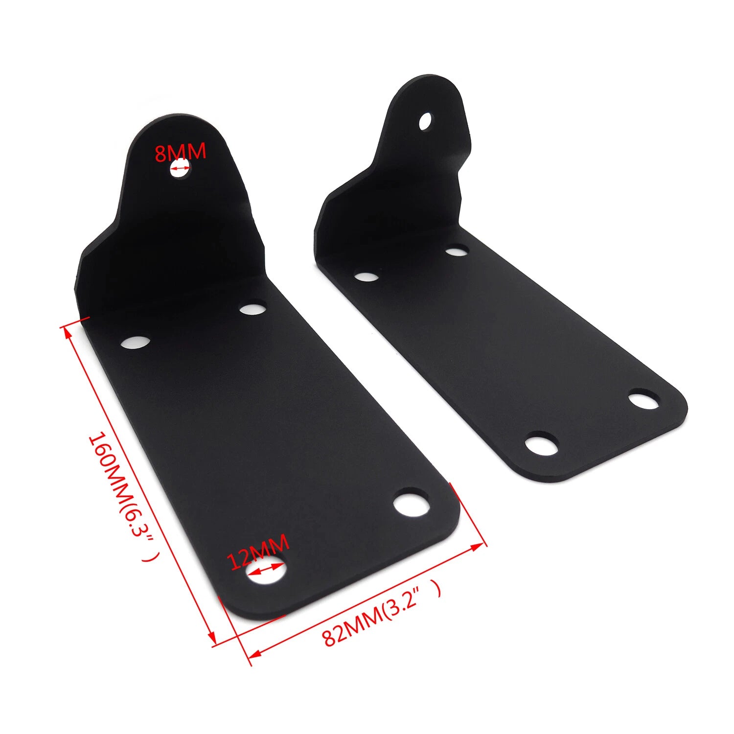 Set of 2 LED Light Bar Mounting Brackets for Dodge Ram (2010–2018)