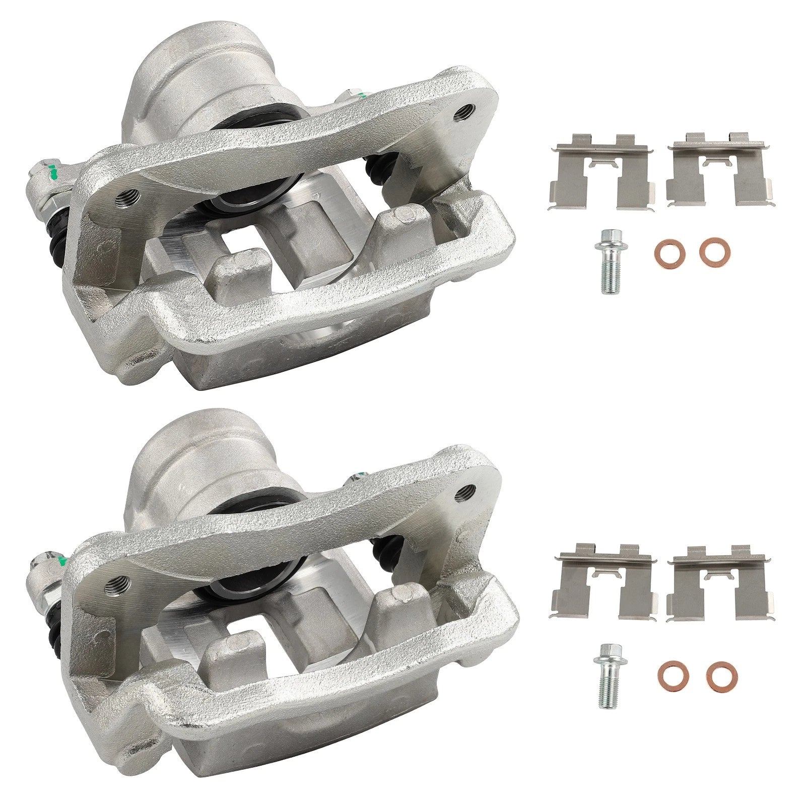 Set of 2 Rear Brake Calipers for Hyundai Santa Fe (2007–2009)