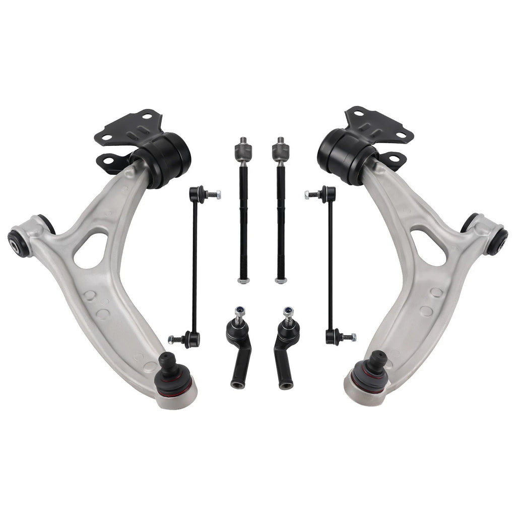 Set of 8 Front Lower Control Arms with Ball Joints for Ford Focus C-Max (2013–2018)