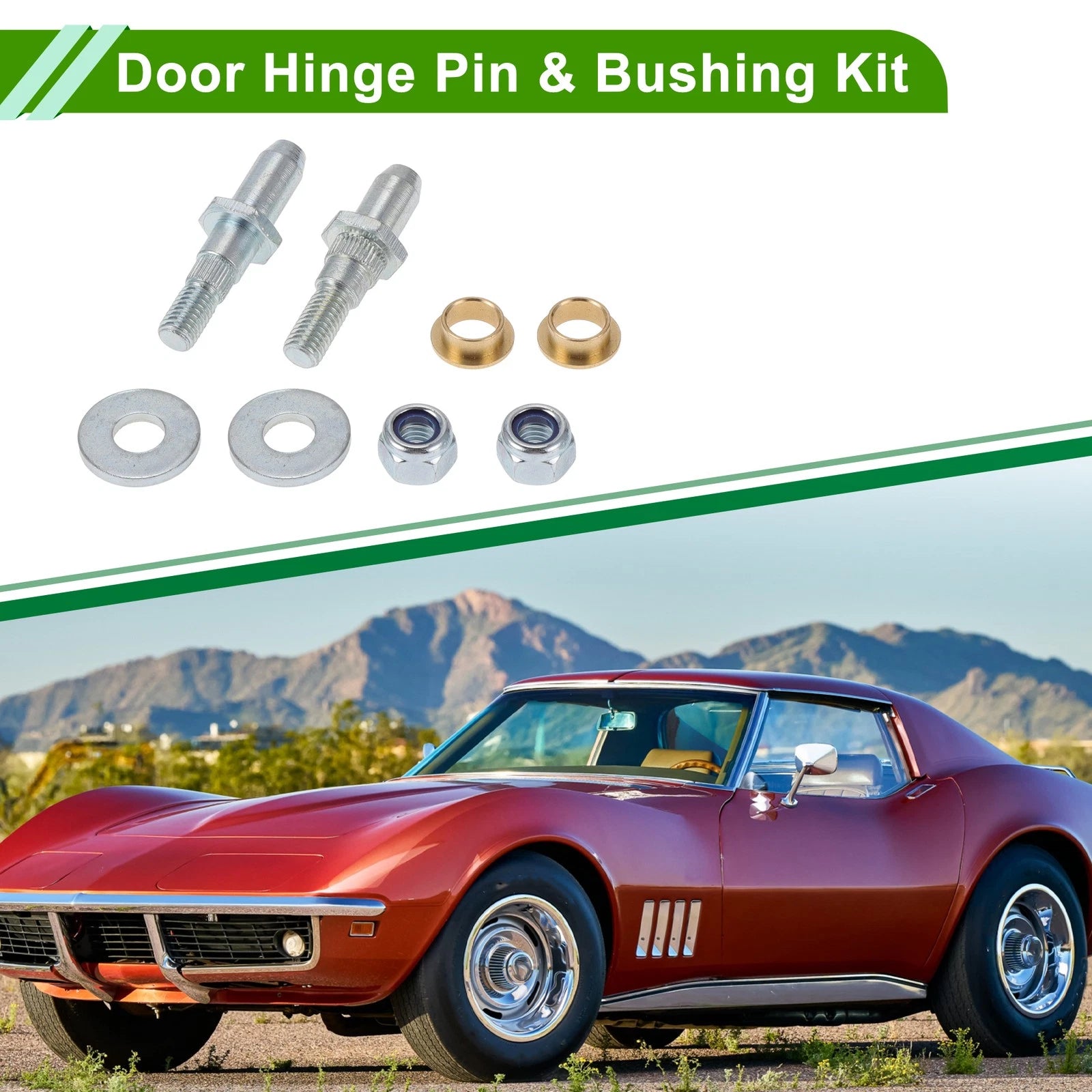 Door Hinge Pin & Bushing Kit for GMC Chevy Avalanche Sierra (2002–2013)