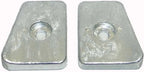 Set of 2 Zinc Anodes for Johnson/Evinrude BRP/OMC (OEM# 434029)