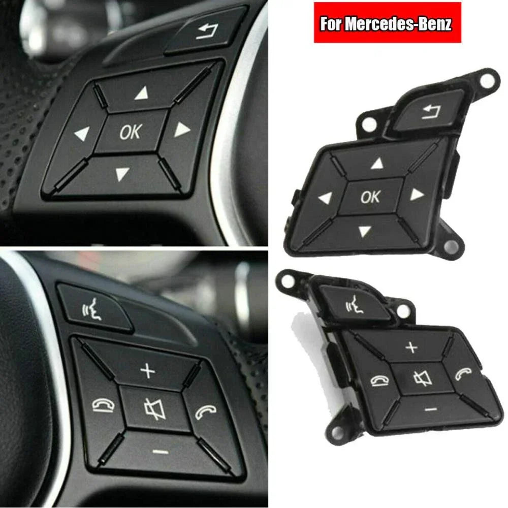 2 x Steering Control Button for Benz W204 X204 W212 (2007-2016)