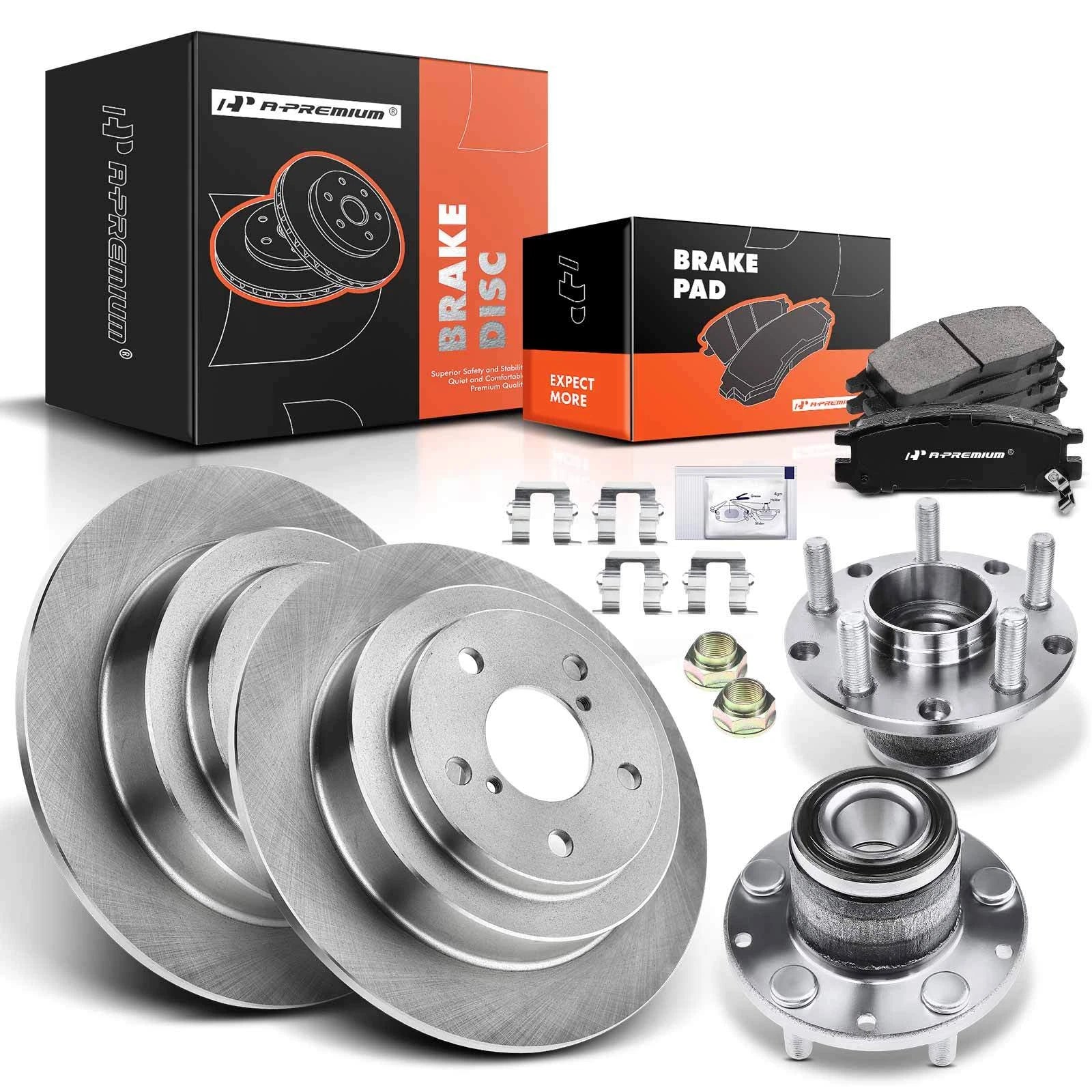 Rear Disc Brake Rotors & Pads for Subaru Impreza Legacy 