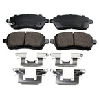 Set of 4 Akebono ProAct Ultra Premium Ceramic Brake Pads for Ford Fiesta, Mazda 2 (2011–2019)